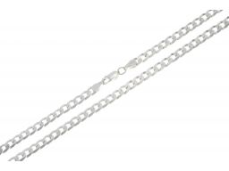 Pancerka 6mm - srebrny łańcuszek męski