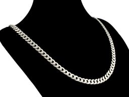 Pancerka 6mm - srebrny łańcuszek męski