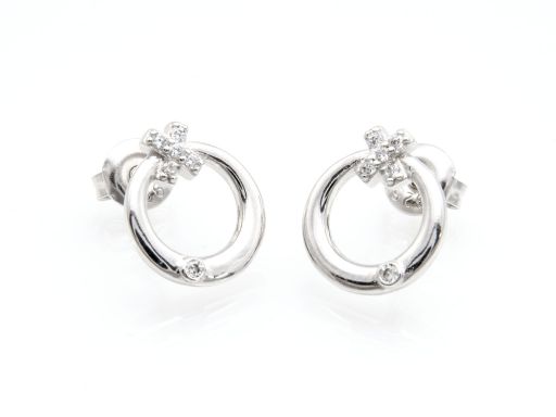 Kolczyki srebrne kółka z...