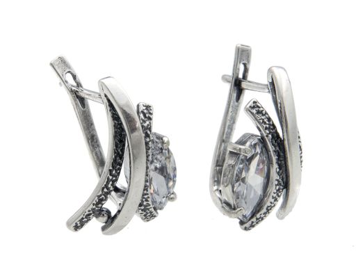 Kolczyki srebrne oksydowane...