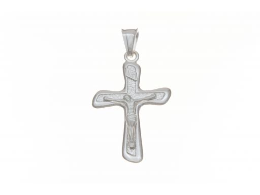 Srebrny krzyżyk męski z figurką Jezusa