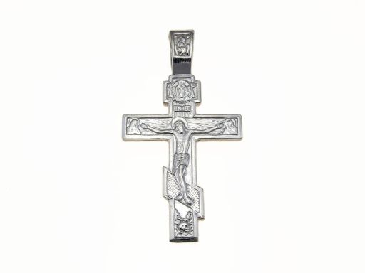 Srebrny krzyżyk prawosławny...