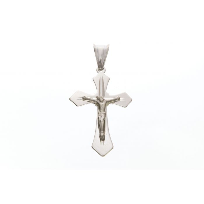 Srebrny krzyżyk męski z figurką Jezusa