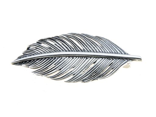 Broszka srebrna - pióro