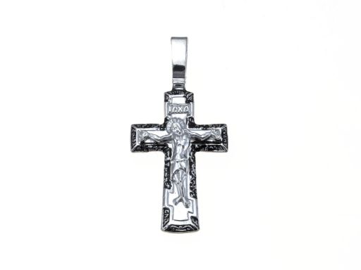 Srebrny krzyżyk prawosławny...