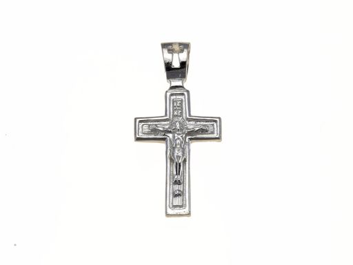 Srebrny krzyżyk prawosławny...