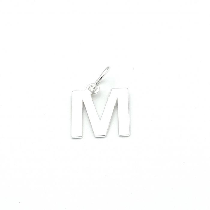 Wisiorek srebrny literka M