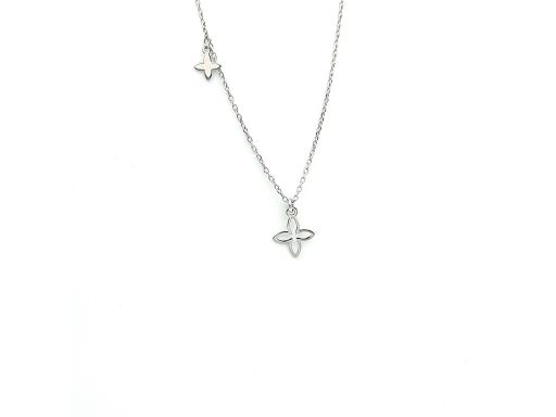 Naszyjnik srebrny rodowany...