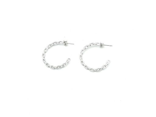 Kolczyki srebrne koła