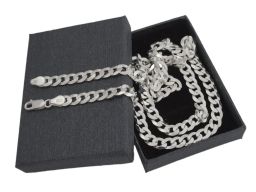 Pancerka 6mm - srebrny łańcuszek męski