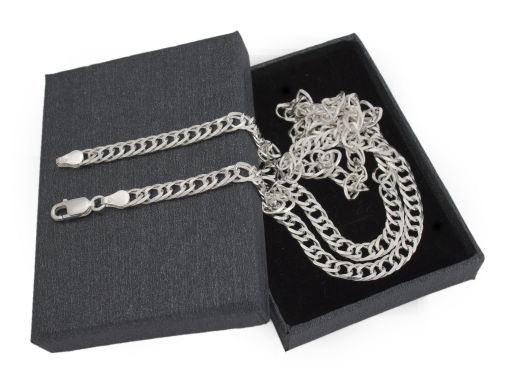 Romb 4mm - srebrny...