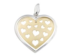 Wisiorek srebrny w kształcie serca