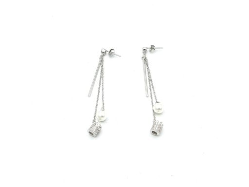 Długie kolczyki srebrne...