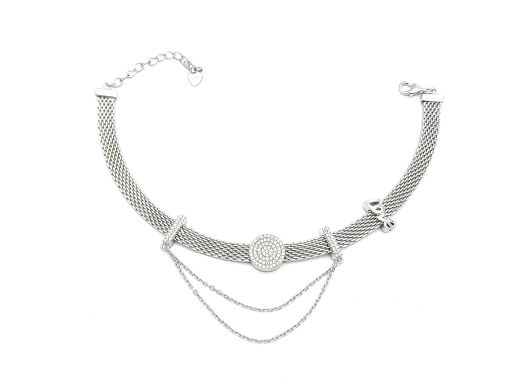 Bransoletka srebrna mesh z...