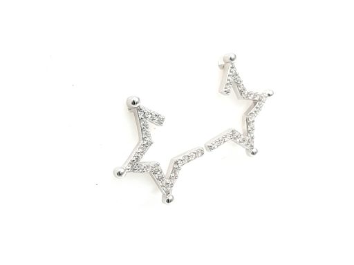 Kolczyki srebrne gwiazdki z...