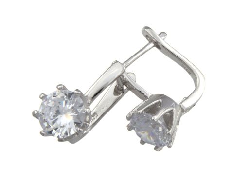 Kolczyki srebrne rodowane z...