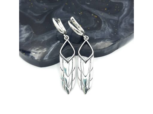 Kolczyki srebrne oksydowane...