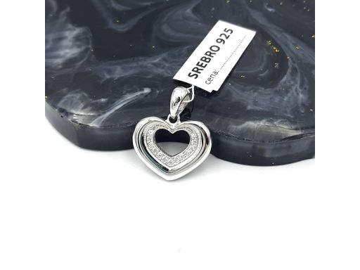 Wisiorek srebrny - serce z...