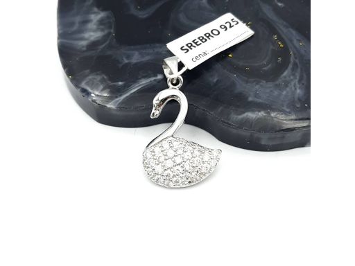 Wisiorek srebrny łabędź