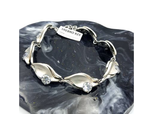 Bransoletka srebrna z...