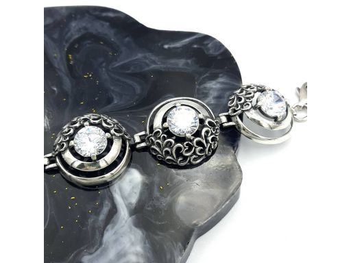 Bransoletka srebrna z...