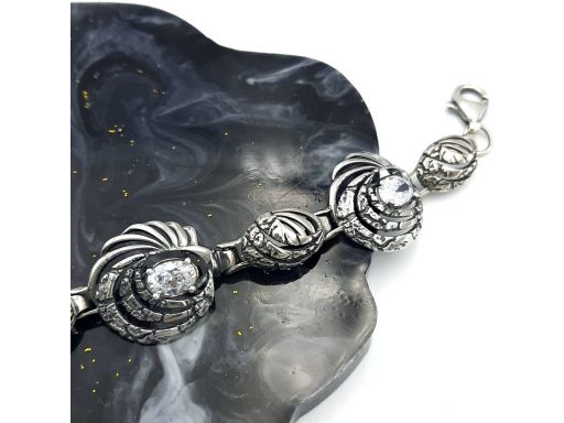 Bransoletka srebrna z...