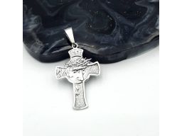 Srebrny krzyżyk męski z figurką Jezusa