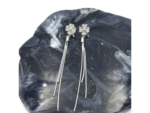 Kolczyki koniczynki srebrne...