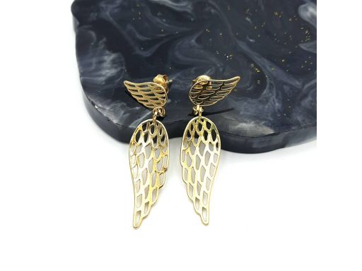 Kolczyki srebrne skrzydła...