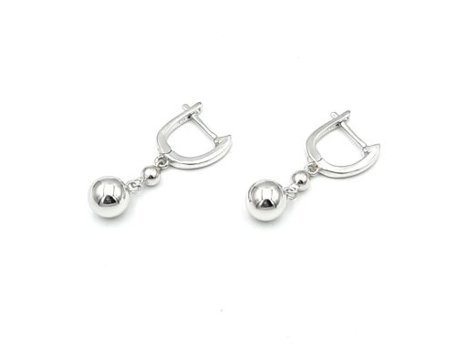 Kolczyki srebrne rodowane...