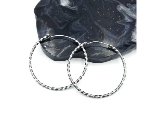 Kolczyki srebrne koła...