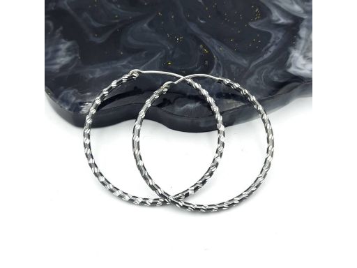 Kolczyki srebrne koła...