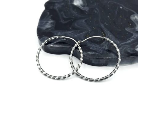 Kolczyki srebrne koła...