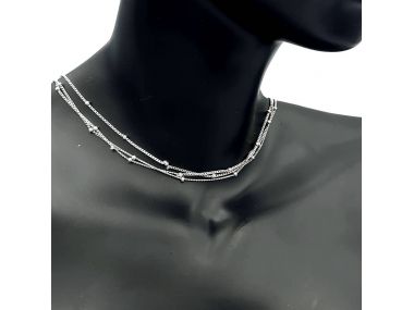 Naszyjnik srebrny choker...