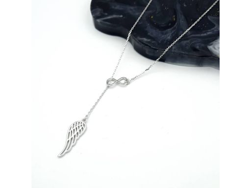 Naszyjnik krawatka srebrny...