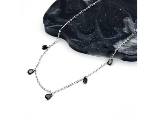 Naszyjnik srebrny rodowany...