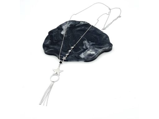 Naszyjnik srebrny rodowany,...