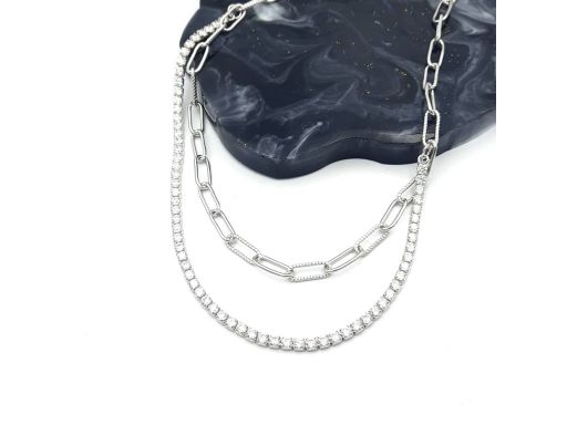 Naszyjnik srebrny...