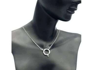 Naszyjnik choker srebrny z...