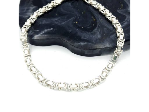 Bransoleta srebrna męska...