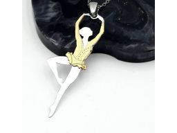 Naszyjnik srebrny baletnica