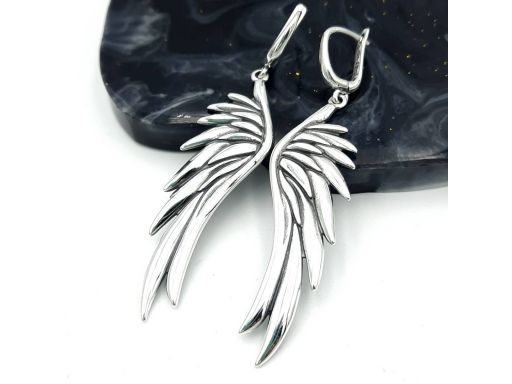 Kolczyki srebrne duże...