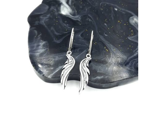 Kolczyki srebrne skrzydła...