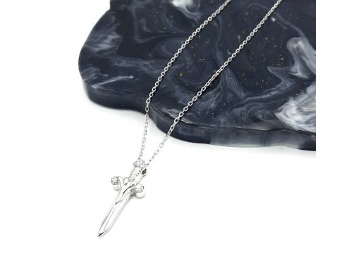 Naszyjnik srebrny rodowany...