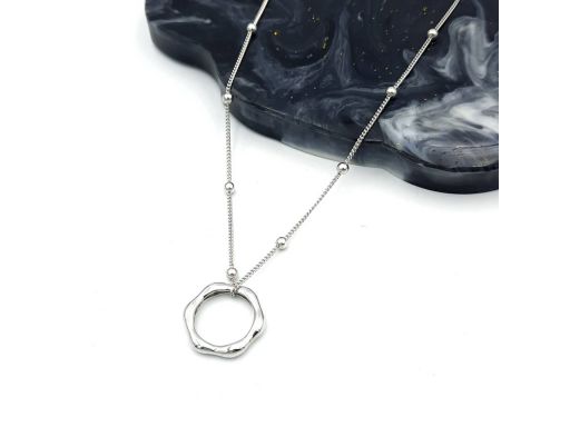 Naszyjnik srebrny rodowany...