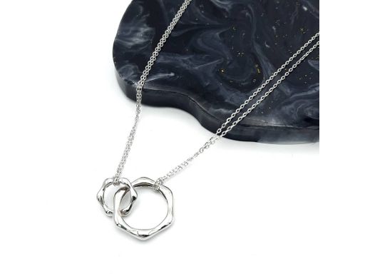 Naszyjnik srebrny rodowany...