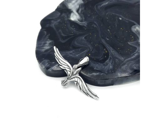 Wisiorek srebrny jastrząb...