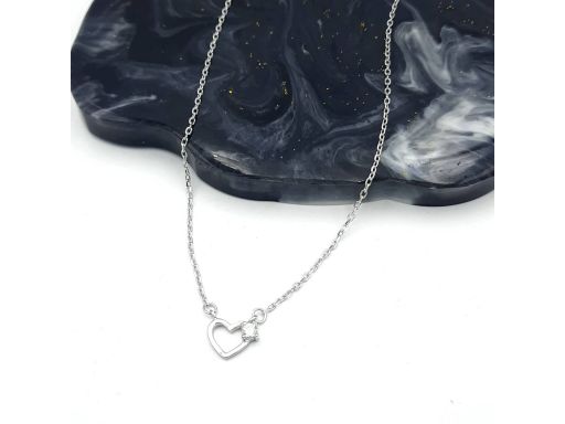 Naszyjnik srebrny rodowany...