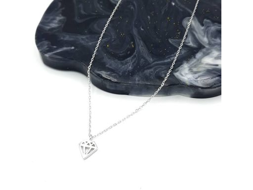 Naszyjnik srebrny rodowany...