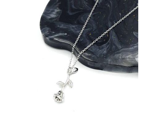 Naszyjnik srebrny rodowany...